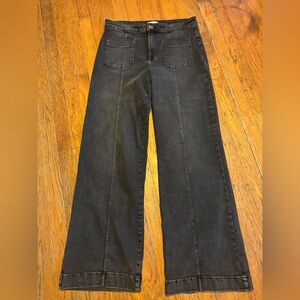Lauren Conrad High rise wide leg dark wash jeans